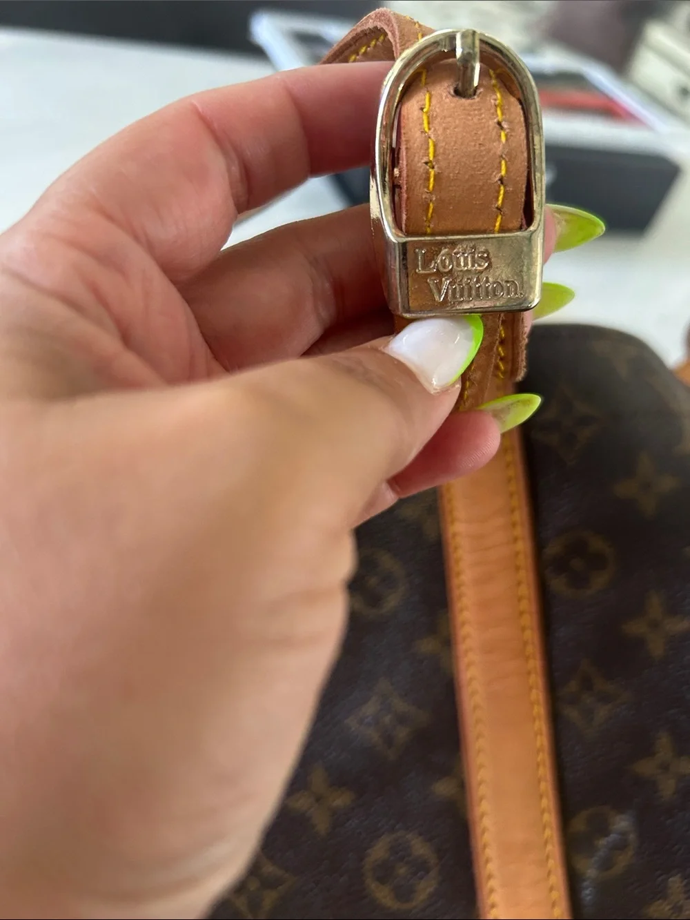 Louis Vuitton VINTAGE Brown Monogram Randonnee Leather Backpack